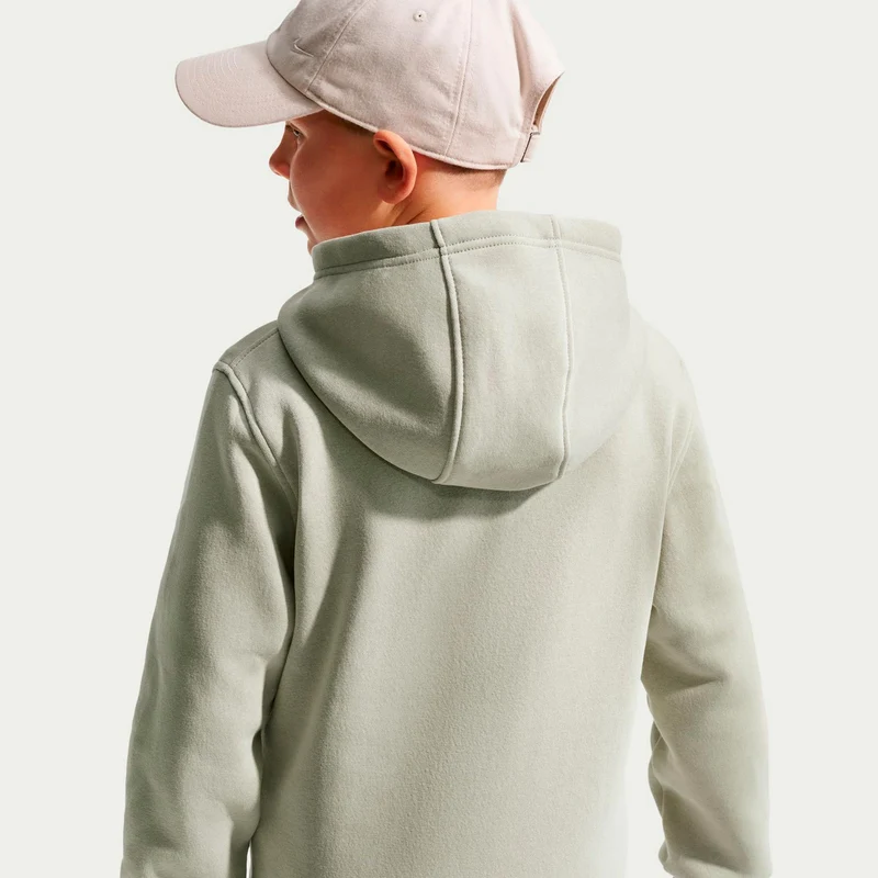 Club Fleece Hoody Kinder - graugrün