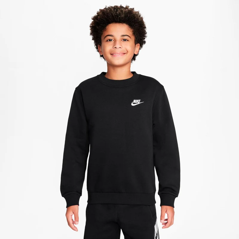 Club Fleece Sweatshirt Kinder - schwarz