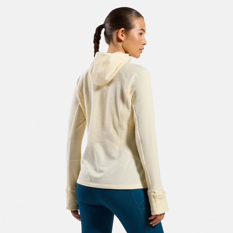 X-Alp Midlayer Laufshirt Damen - creme