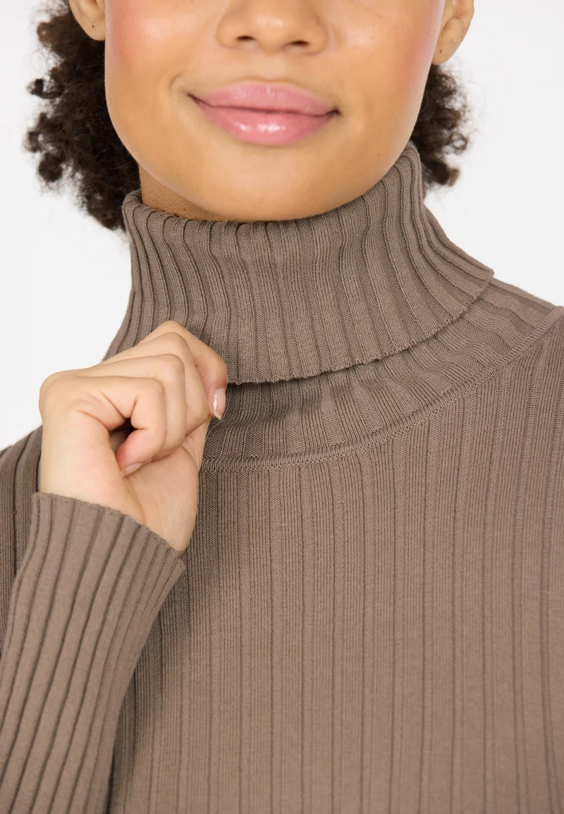 Athlecia Jelina Gerippter Rollkragenpullover Damen