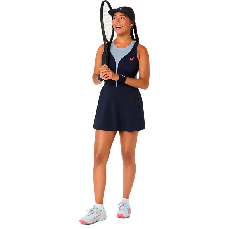 Match Pleat Kleid Damen-dunkelblau