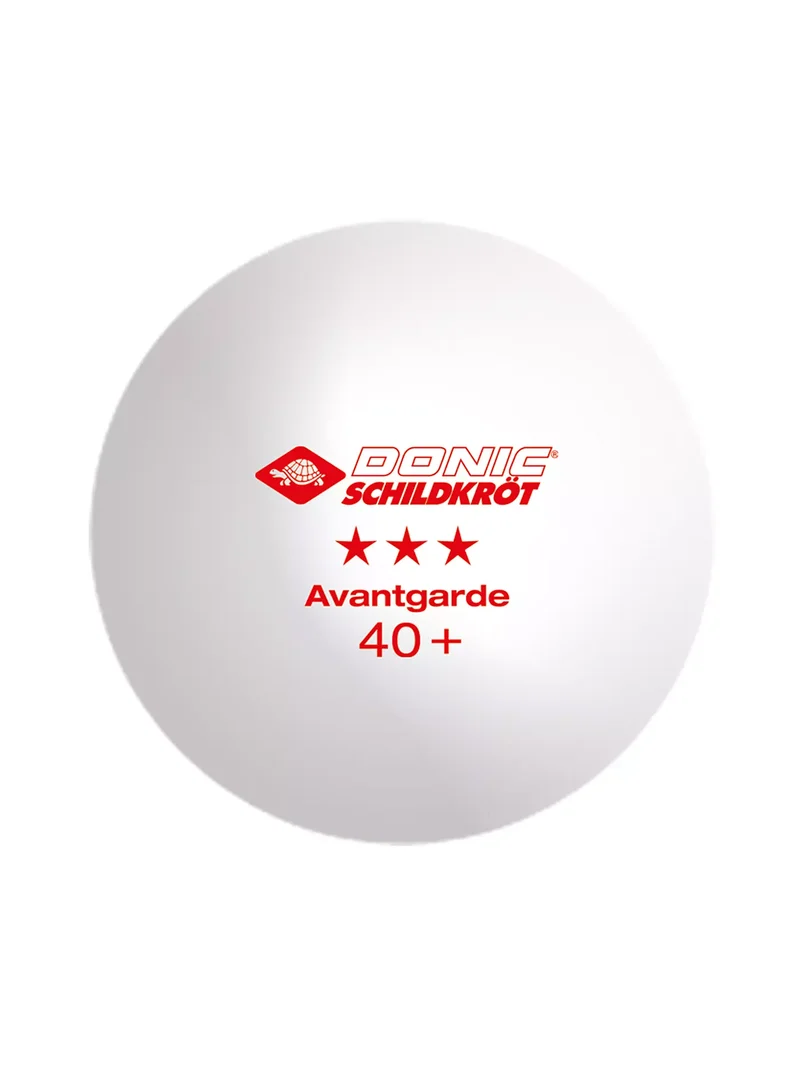 DONIC Tischtennisball Avantgarde 3-Stern Weiß 3er Set