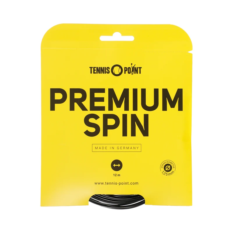 Premium Spin Saitenset 12m-Schwarz