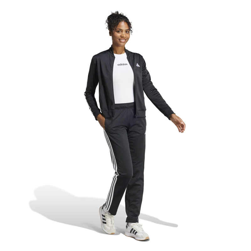 Essentials 3Stripes Dayready Trainingsanzug Damen - schwarz