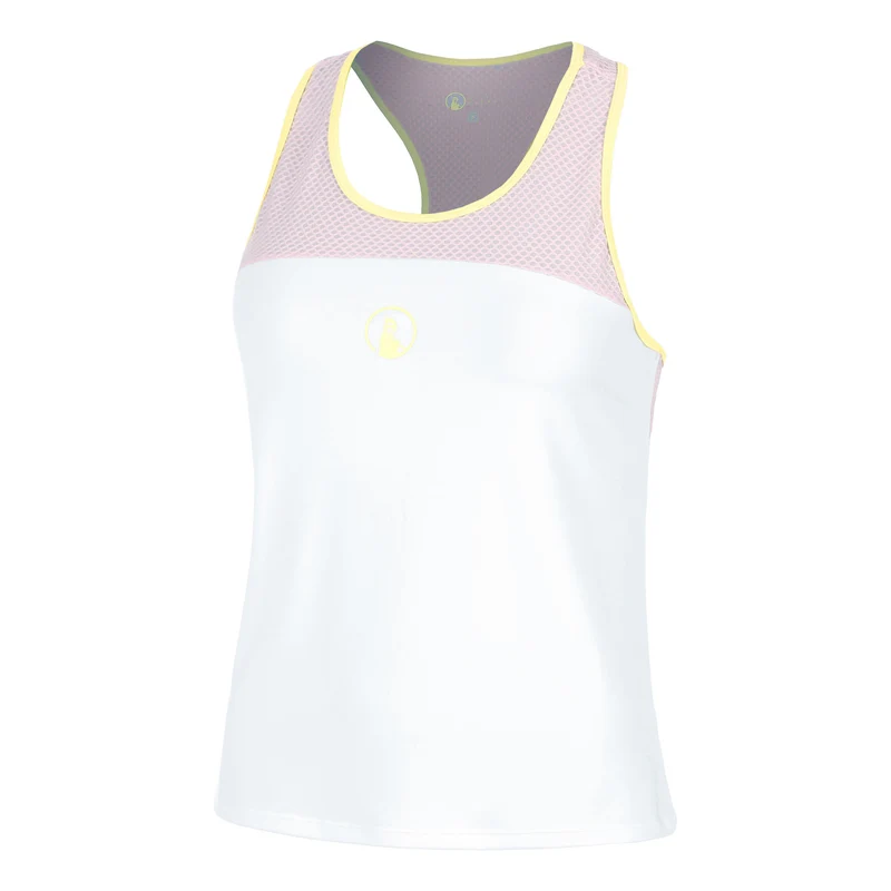Mind Racerback Tank-Top Damen-Weiß,Flieder