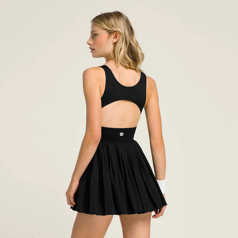 Sportif Kleid Damen-Schwarz