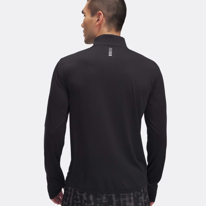 Launch Quarter-Zip Longsleeve Herren-Schwarz
