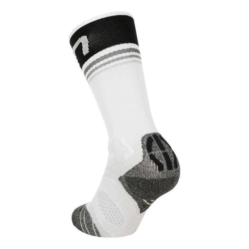 Runner'S One Mid Laufsocken Damen-Weiß,Schwarz