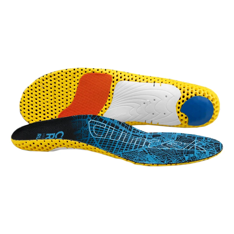 RunPro High Einlegesohle-Blau,Gelb