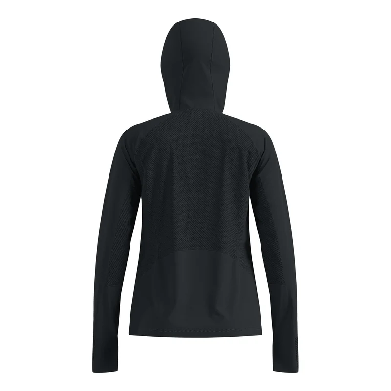 X-Alp Midlayer Laufshirt Damen - schwarz