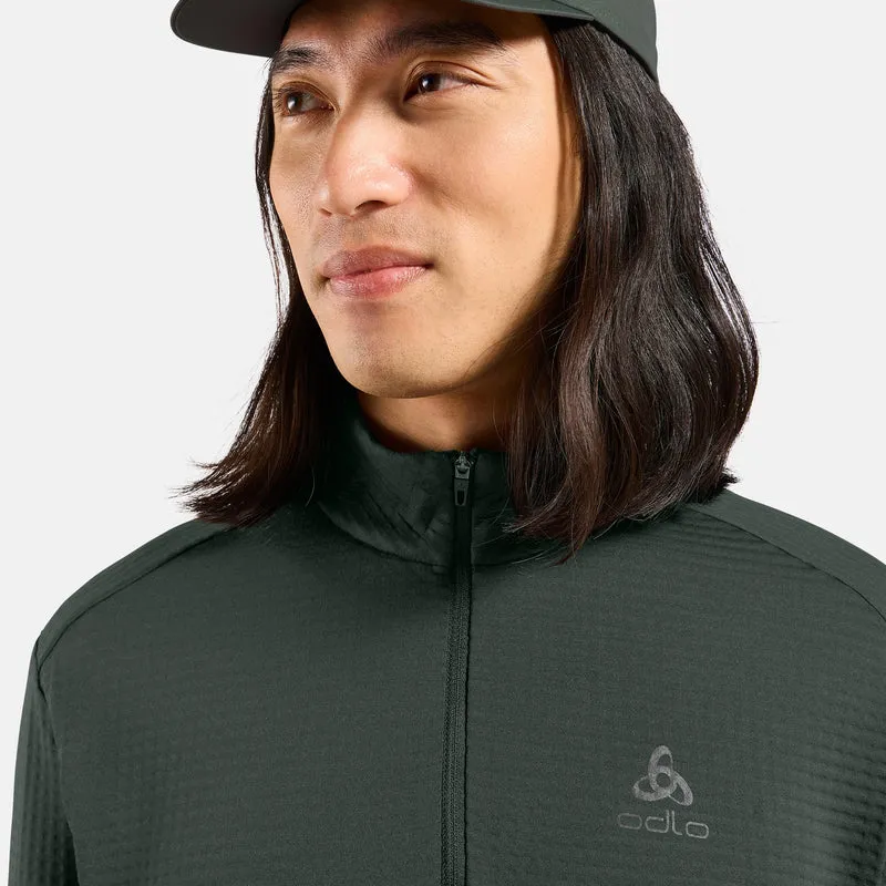 Essential Thermal Midlayer 1/2 Zip Laufshirt Herren - oliv