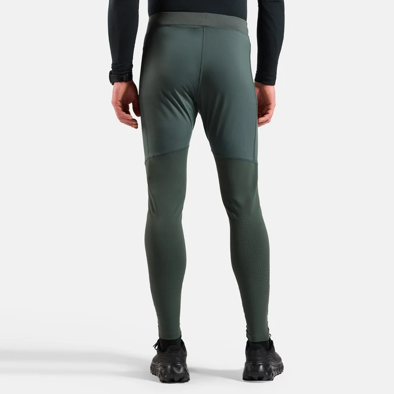 Zeroweight Warm Reflective Lauftight Herren-Oliv