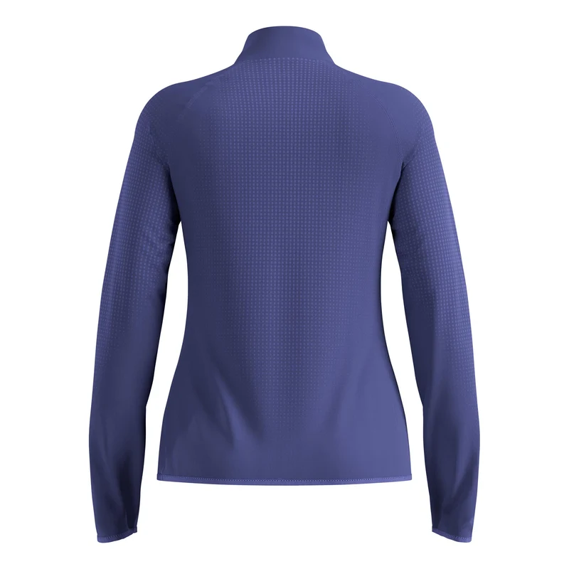 Zeroweight Warm Mid Layer 1/2 Zip Laufshirt Damen - blau