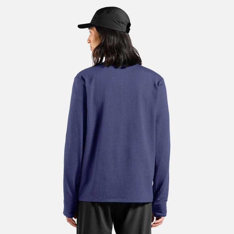 Essential Thermal Midlayer 1/2 Zip Laufshirt Herren - blau