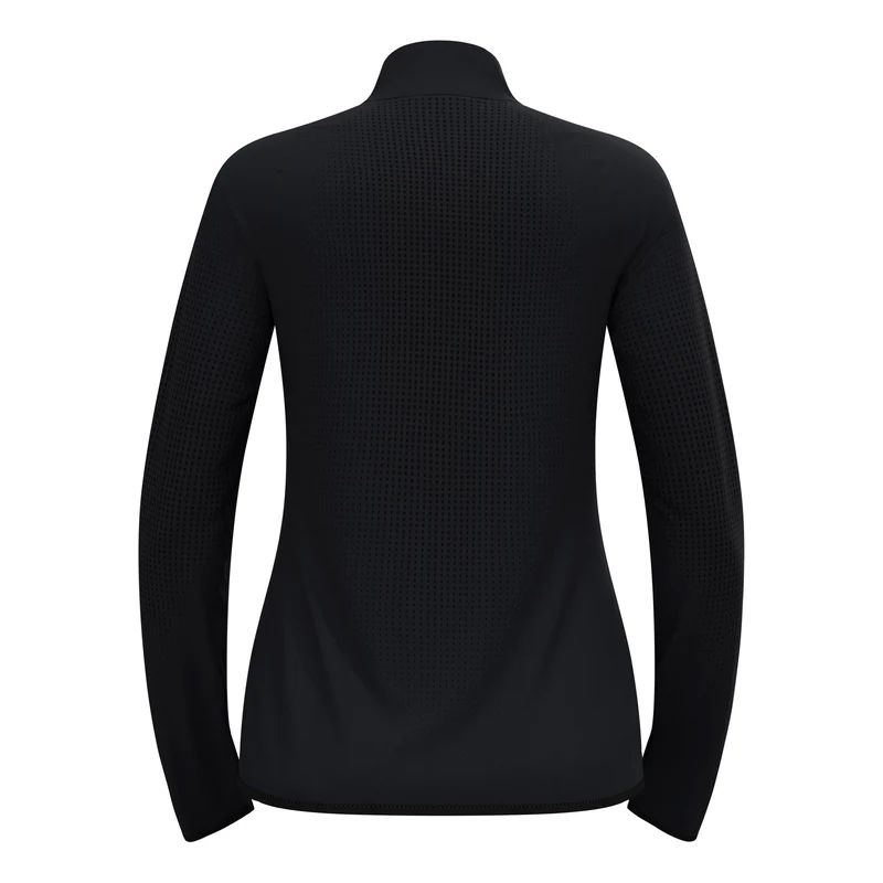Zeroweight Warm Mid Layer 1/2 Zip Laufshirt Damen - schwarz