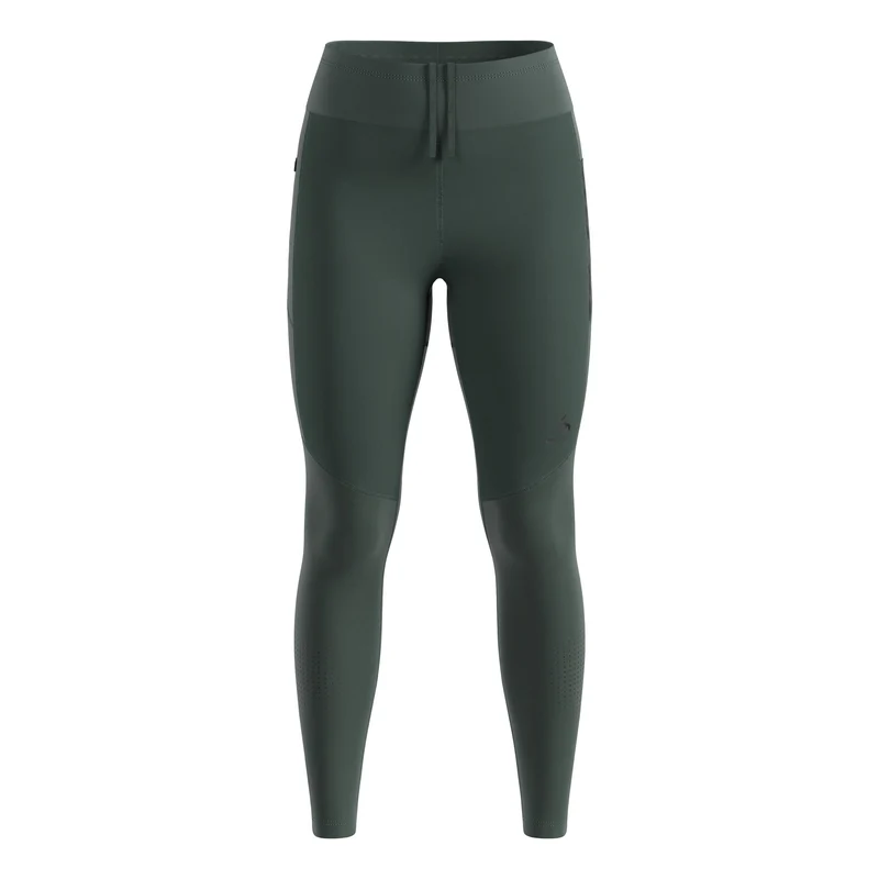 Zeroweight Warm Reflective Lauftight Damen-Oliv