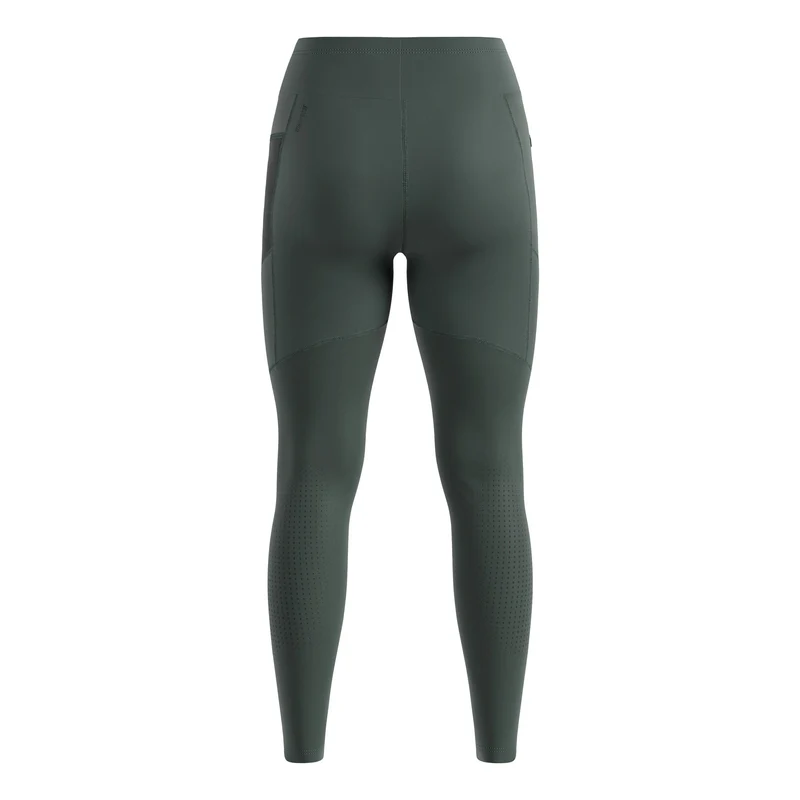 Zeroweight Warm Reflective Lauftight Damen-Oliv