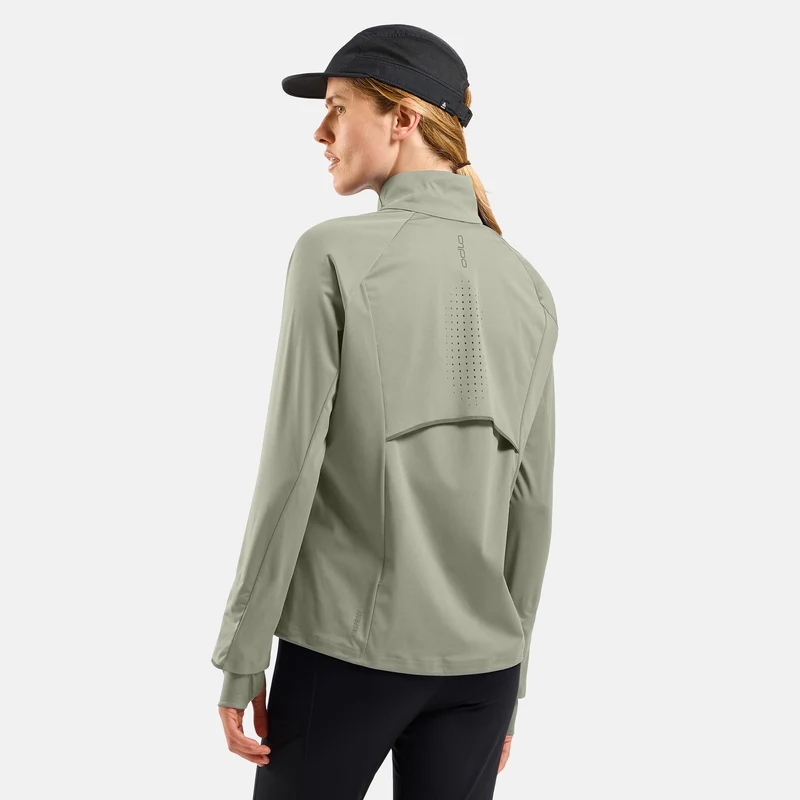 Zeroweight Pro Warm Laufjacke Damen-Oliv