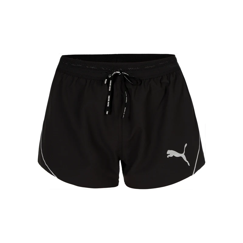Raceday Ultraweave 3in Split Laufshorts Damen-Schwarz