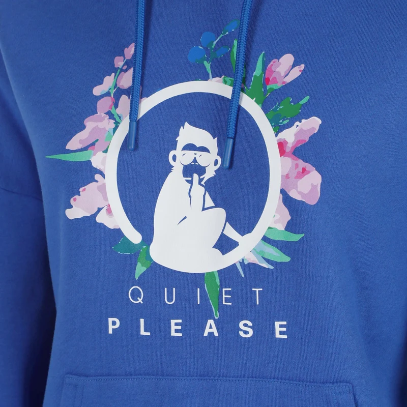 Crush Flower Logo Hoody Mädchen-blau, weiß