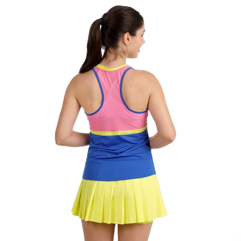 Racerback 2.0 Tank-Top Damen-blau, weiß