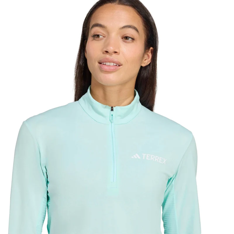 Terrex XPR Half-Zip Laufshirt Damen-Türkis