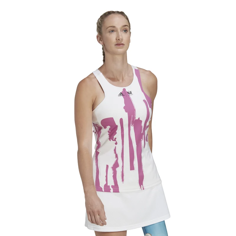 New York Y Tank-Top Damen-Weiß,Lila
