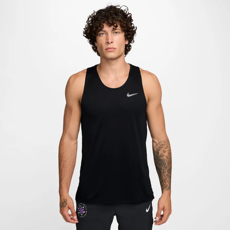 Stride Laufshirt Herren - schwarz