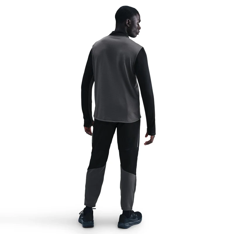 Pacer Winterized Half-Zip Laufshirt Herren - anthrazit, schwarz