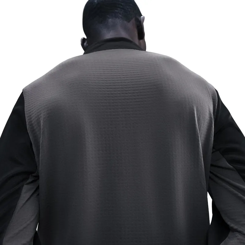 Pacer Winterized Half-Zip Laufshirt Herren - anthrazit, schwarz