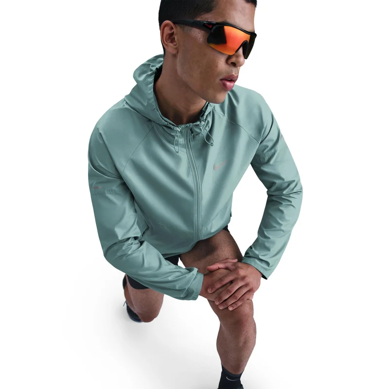 Miler Laufjacke Herren - türkis, silber