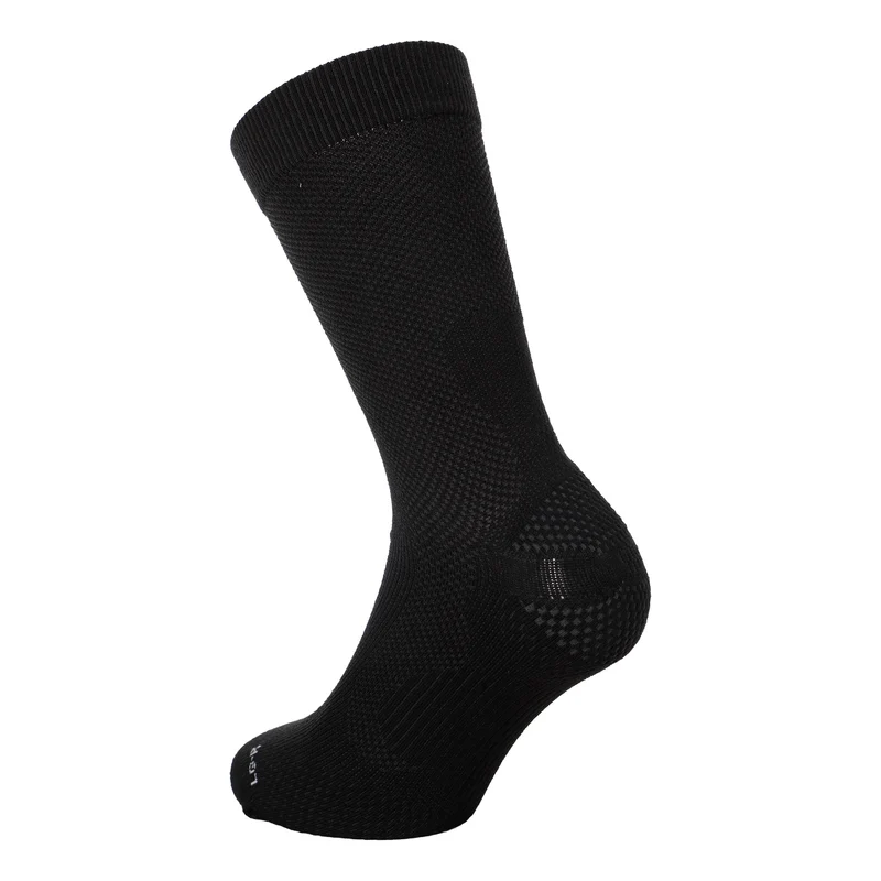 Fast Lightweight Crew Laufsocken Unisex - schwarz, grau