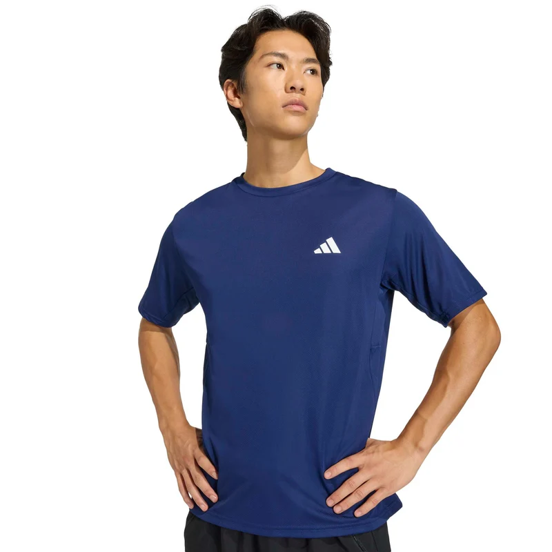 Basic T-Shirt Herren-dunkelblau