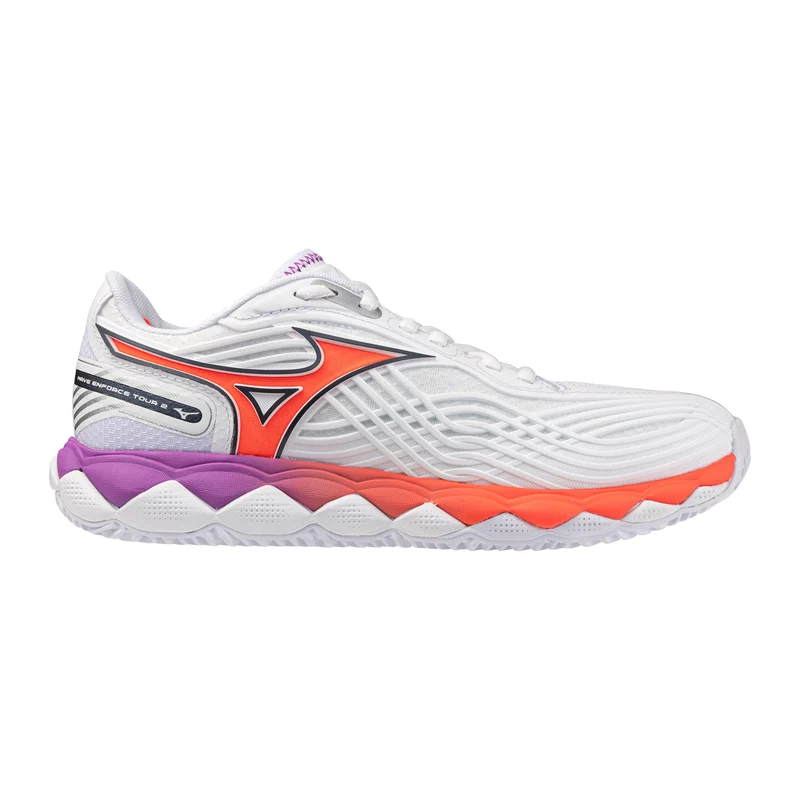 Wave Enforce Tour 2 Sandplatzschuh Damen - weiß, orange