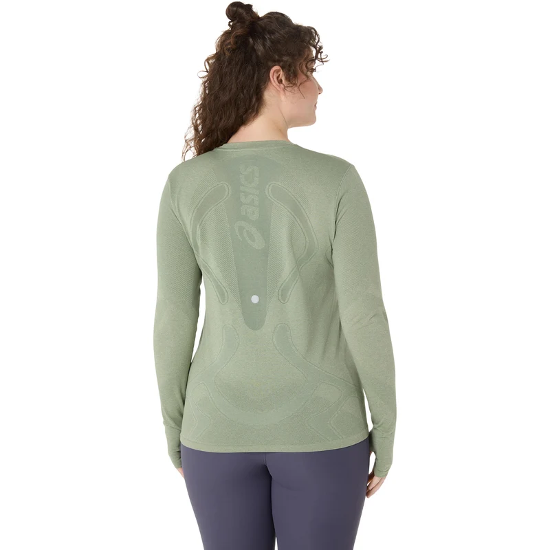 Road Seamless Laufshirt Damen - grau, blau