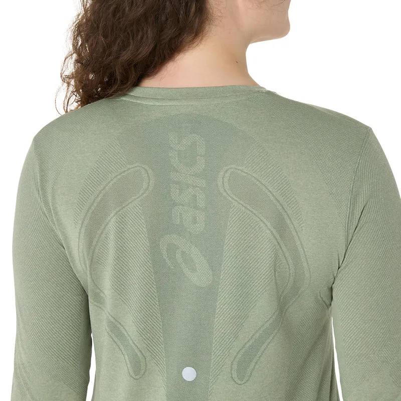 Road Seamless Laufshirt Damen - grau, blau