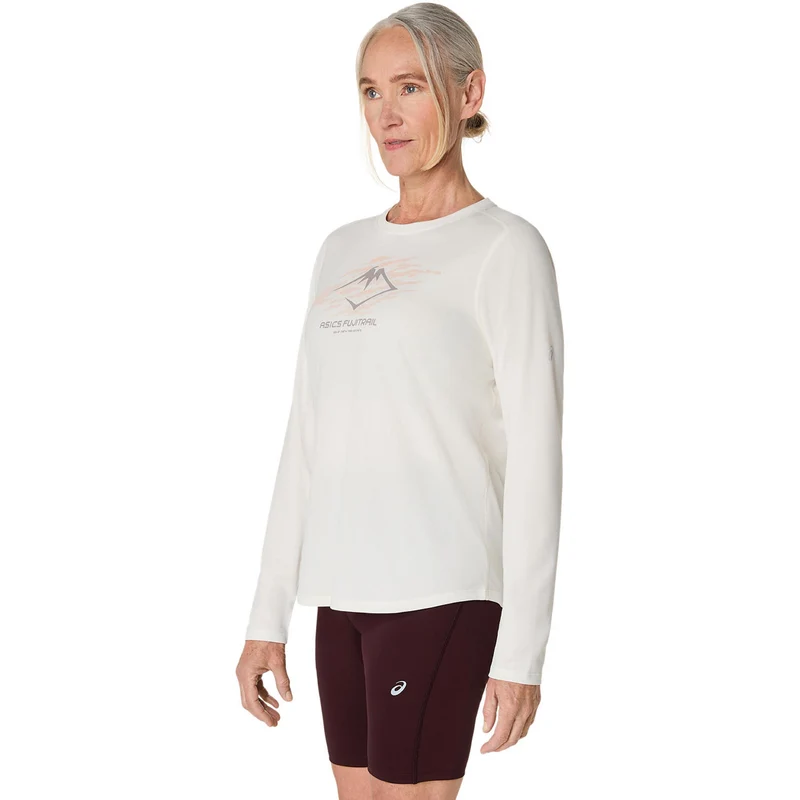 Fujitrail Logo Laufshirt Damen-Beige