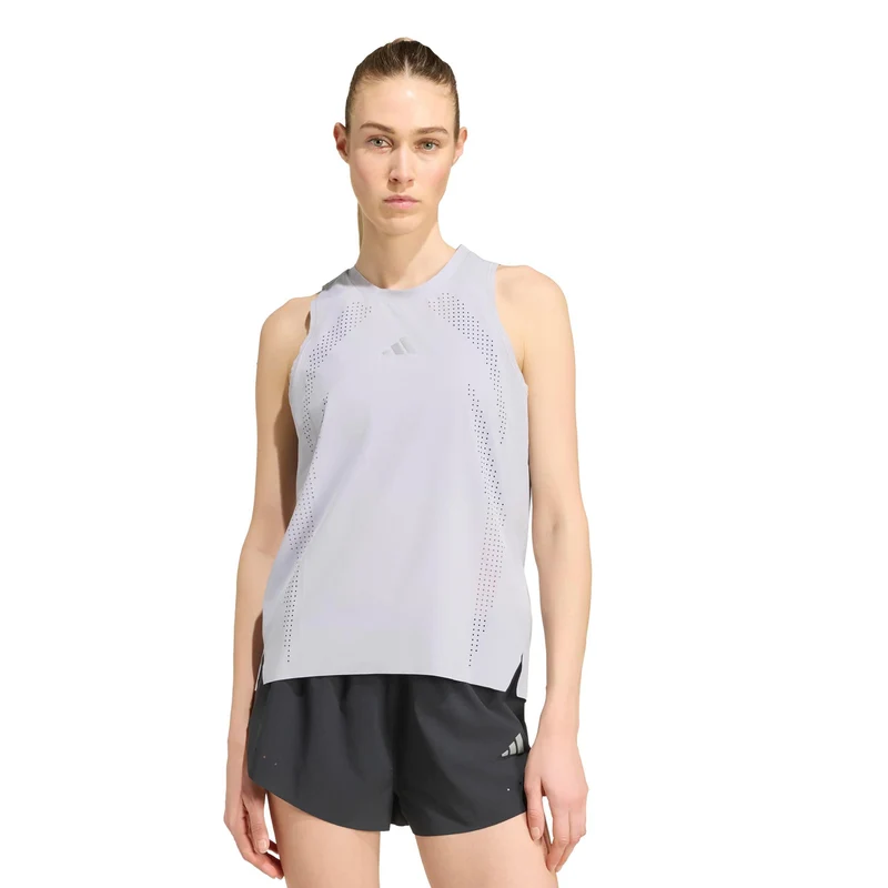 adi365 Aspyre Laufshirt Damen - hellgrau
