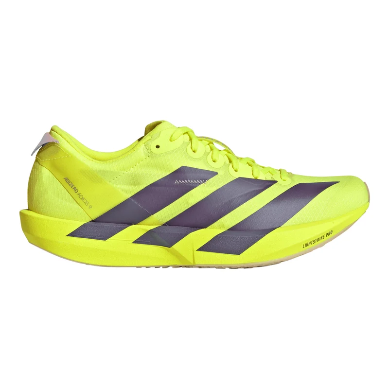 adizero Adios 9 Wettkampfschuh Damen - neongelb, grau