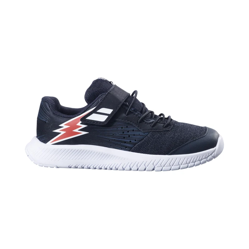 Pulsion Allcourtschuh Kinder - schwarz, orange