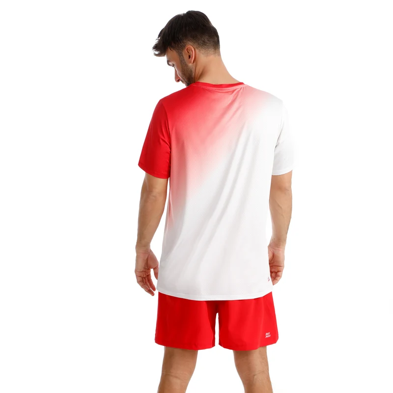 Crew 2.0 T-Shirt Herren-rot, weiß