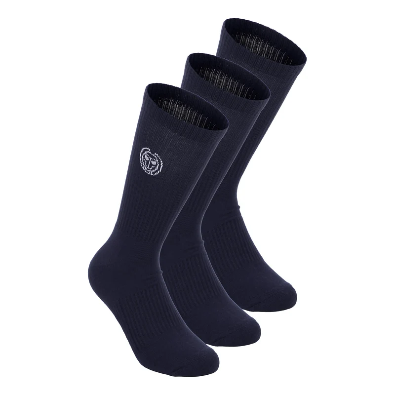 Crew Performance Tennis Socks 3 Pack -dark blue