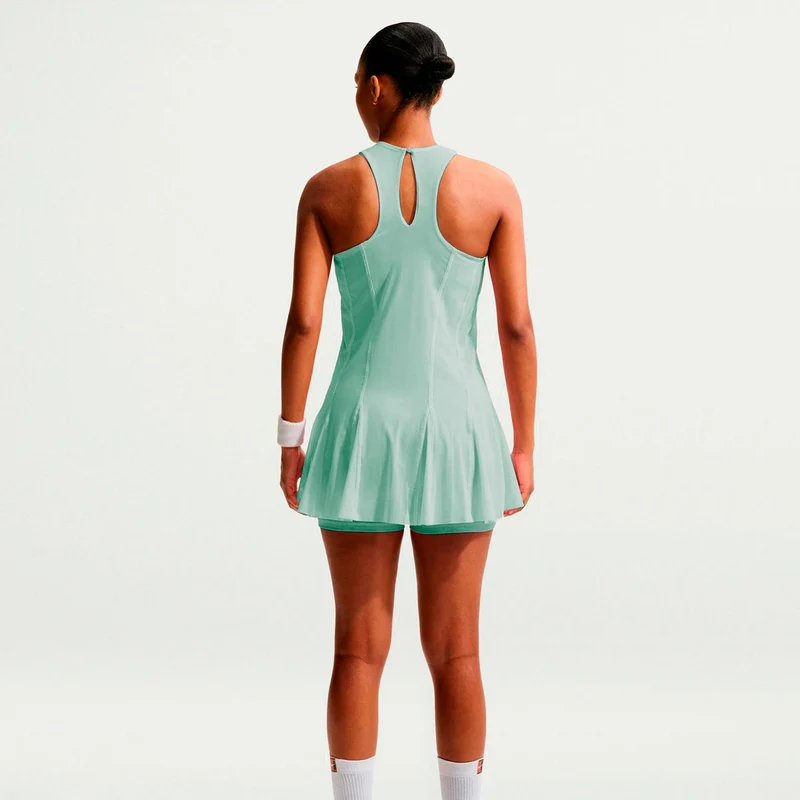 Court Slam Kleid Damen - salbei, schwarz