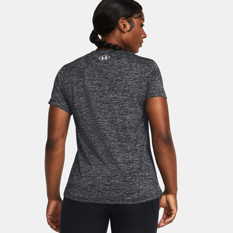 Tech Twist T-Shirt Damen-Schwarz