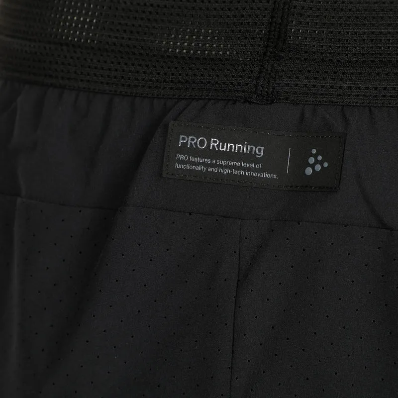 Pro Hypervent Split 2 Laufshorts Damen-Schwarz
