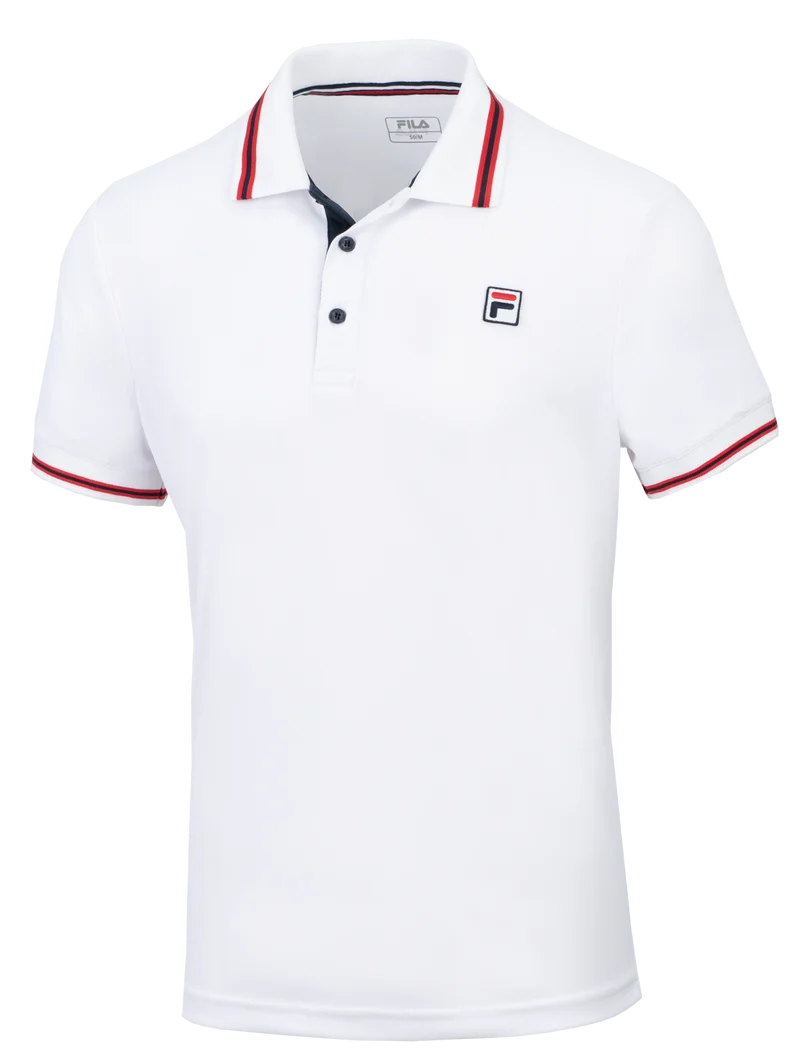 FILA Polo Piro Herren Sportpolo mit 3er-Knopfleiste