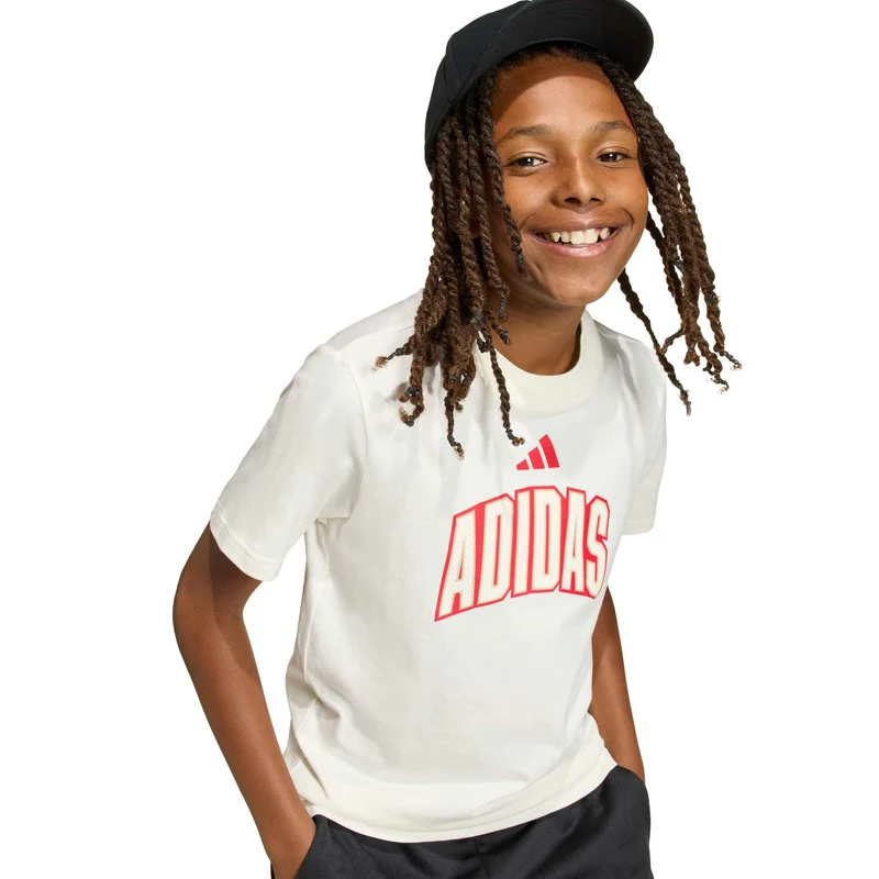 Stadium Lettering T-Shirt Kinder - offwhite, rot