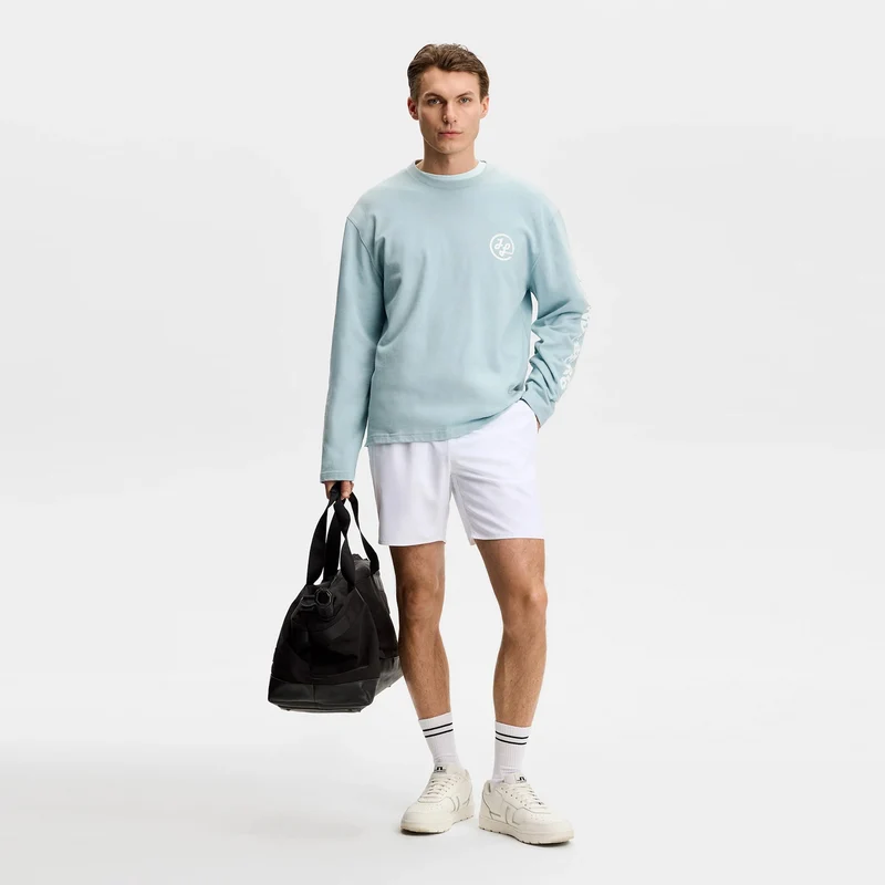 Preston Shorts Herren-weiß