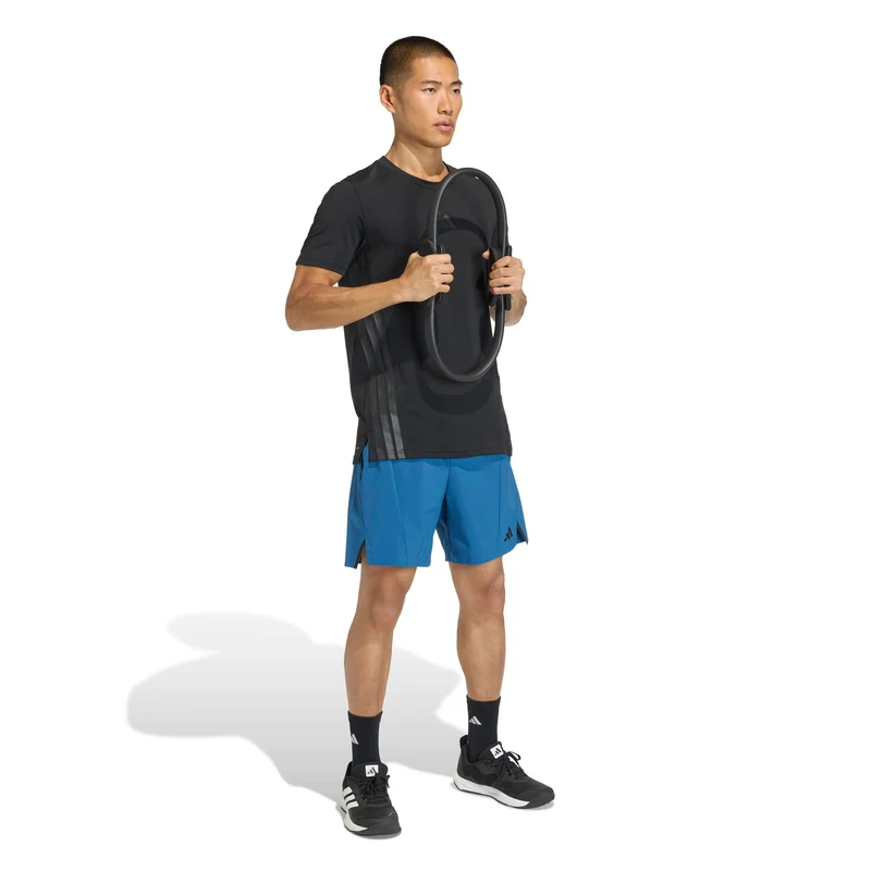 D4T 7Inch Shorts Herren - petrol, schwarz