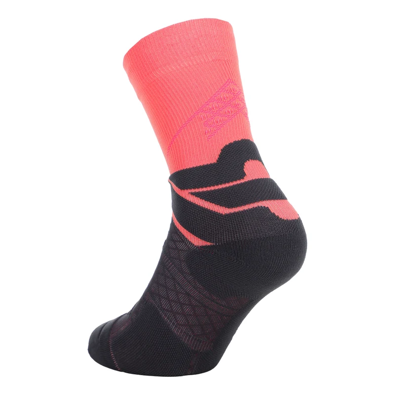 Run Performance Mid Cut Laufsocken Damen-koralle